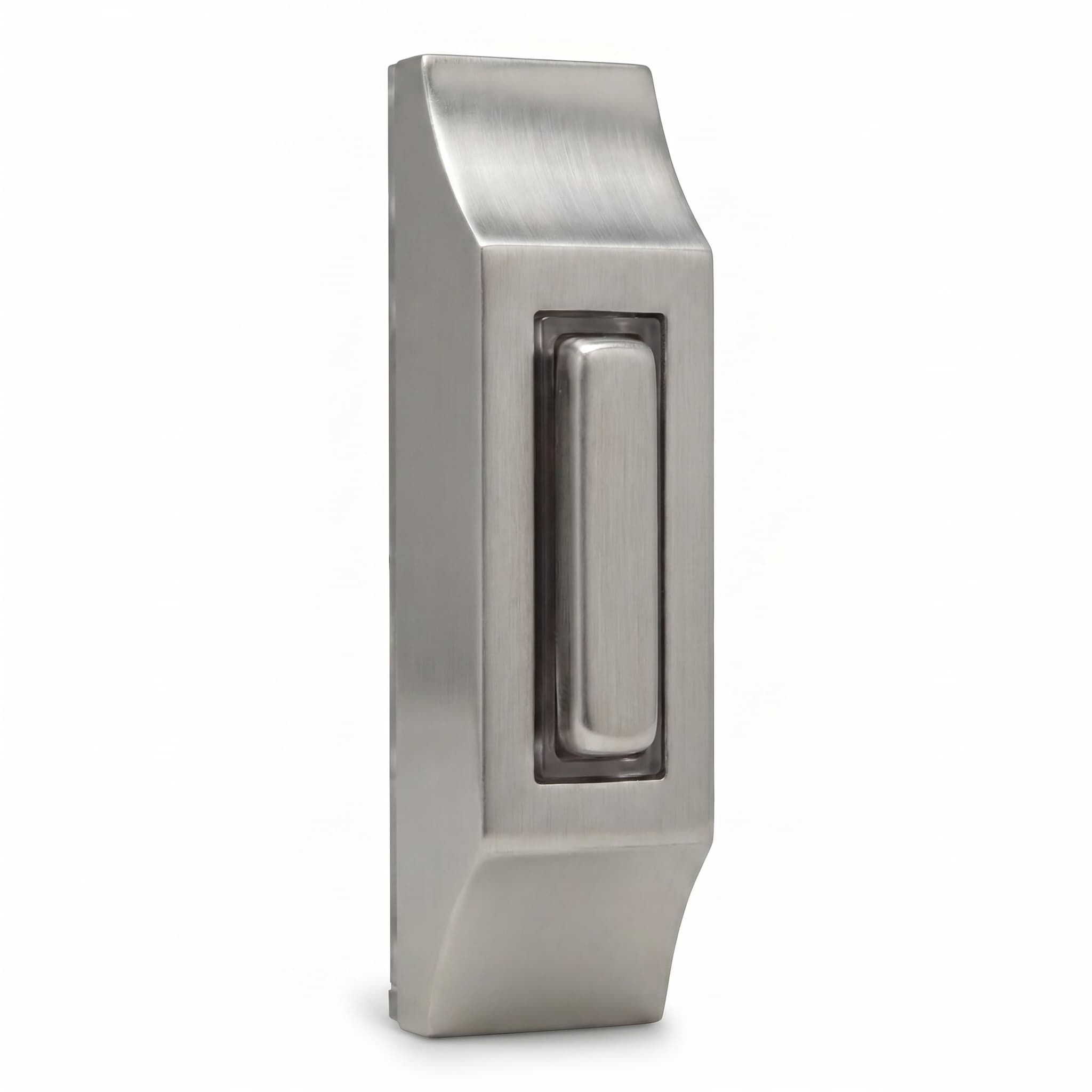 Zinc Alloy Wired Doorbell Push Button | Narrow Rectangular Design | Available in Nickel, Antique Bronze & Black | DC1232,MY SHOP,Zinc Alloy Wired Doorbell Push Button | Narrow Rectangular Design | Available in Nickel, Antique Bronze & Black | DC1232