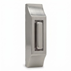 Zinc Alloy Wired Doorbell Push Button | Narrow Rectangular Design | Available in Nickel, Antique Bronze & Black | DC1232,MY SHOP,Zinc Alloy Wired Doorbell Push Button | Narrow Rectangular Design | Available in Nickel, Antique Bronze & Black | DC1232
