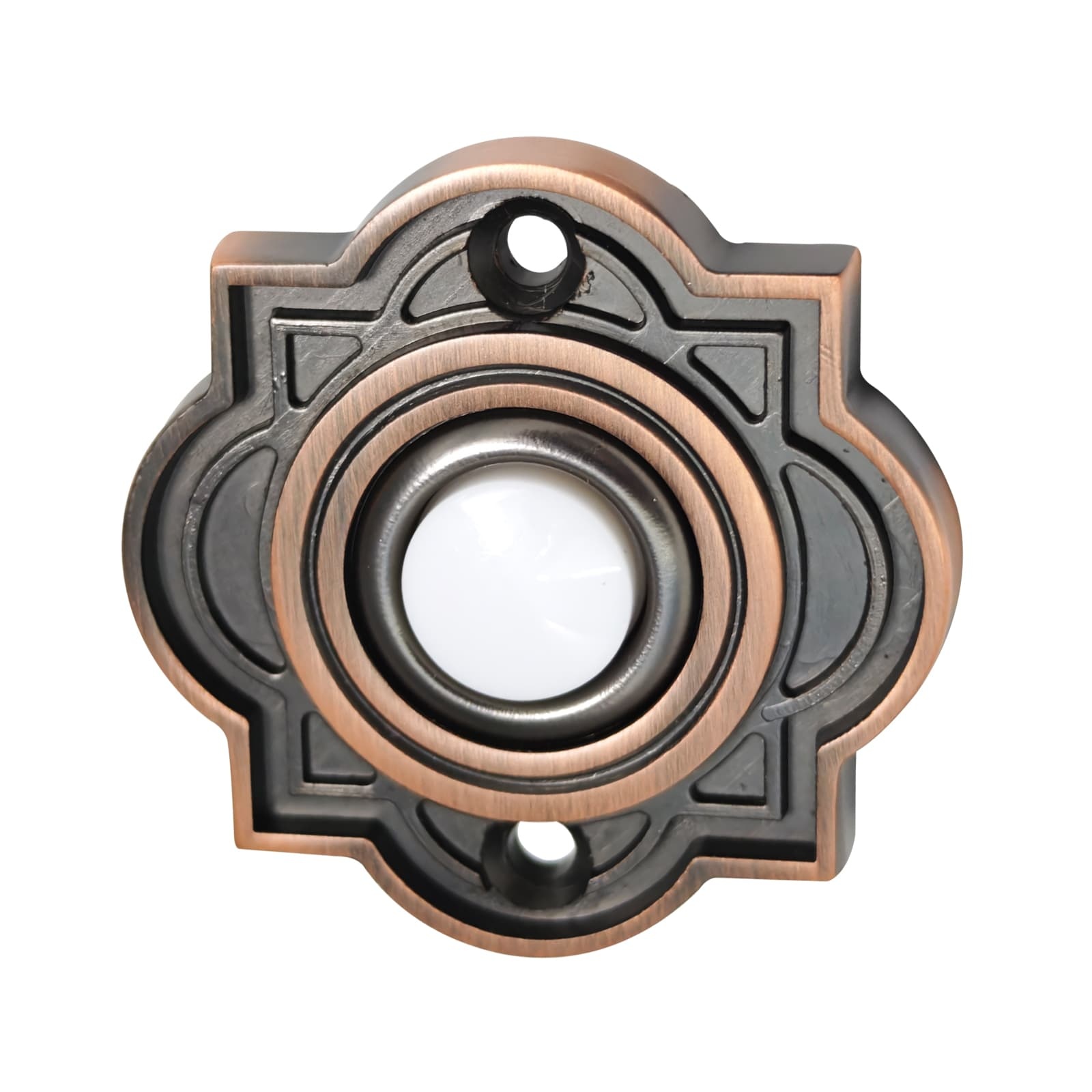 Zinc Alloy Square Wired Doorbell Push Button | Antique Copper Finish | Distinctive Symmetrical Design | DC1801,MY SHOP,Zinc Alloy Square Wired Doorbell Push Button | Antique Copper Finish | Distinctive Symmetrical Design | DC1801