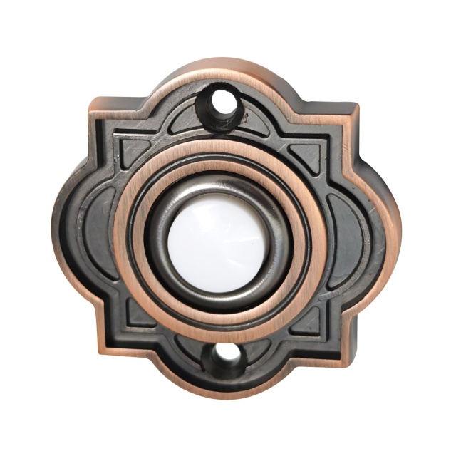 Zinc Alloy Square Wired Doorbell Push Button | Antique Copper Finish | Distinctive Symmetrical Design | DC1801,MY SHOP,Zinc Alloy Square Wired Doorbell Push Button | Antique Copper Finish | Distinctive Symmetrical Design | DC1801