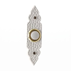 Zinc Alloy Wired Doorbell Push Button | Narrow Rectangular Design | Available in Black, White & Antique Bronze | DC1504,MY SHOP,Zinc Alloy Wired Doorbell Push Button | Narrow Rectangular Design | Available in Black, White & Antique Bronze | DC1504