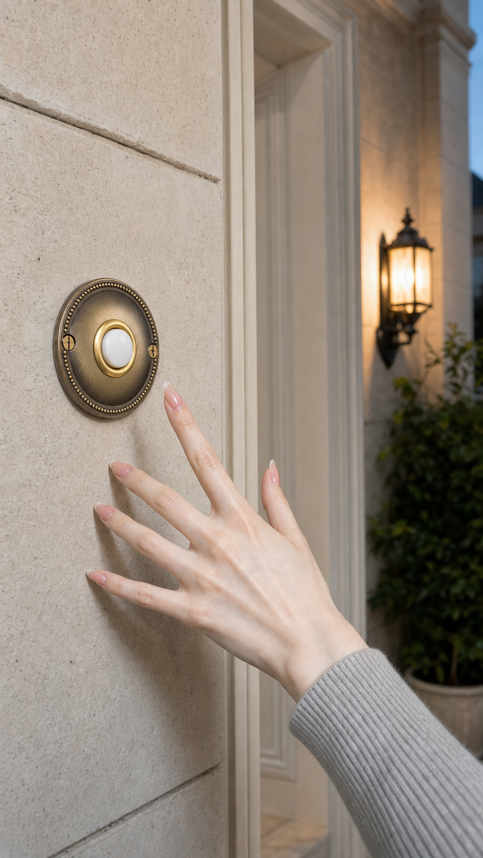 Decorative Zinc Alloy Round Wired Doorbell Push Button | Black & Antique Brass Finish | Beaded Circular Design | DC1818,decometalplastic,Decorative Zinc Alloy Round Wired Doorbell Push Button | Black & Antique Brass Finish | Beaded Circular Design | DC1818