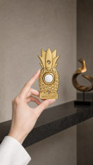 Pineapple Welcome Solid Brass Wired Doorbell Push Button | Decorative Hardwired Doorbell Button | Gold & Silver Finish | DC1670 / DC1673,decometalplastic,Pineapple Welcome Zinc Alloy Wired Doorbell Push Button | Decorative Hardwired Doorbell Button | Available in Silver & Gold | DC1670 / DC1673