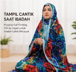 Khimar Abaya - High-quality printed women's daily wear, specially designed for Muslim women. Loose floral pattern, breathable and comfortable fabric - original daily red trend clothing.
