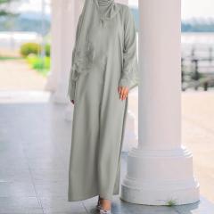 Bean Green Paired with a Headscarf
