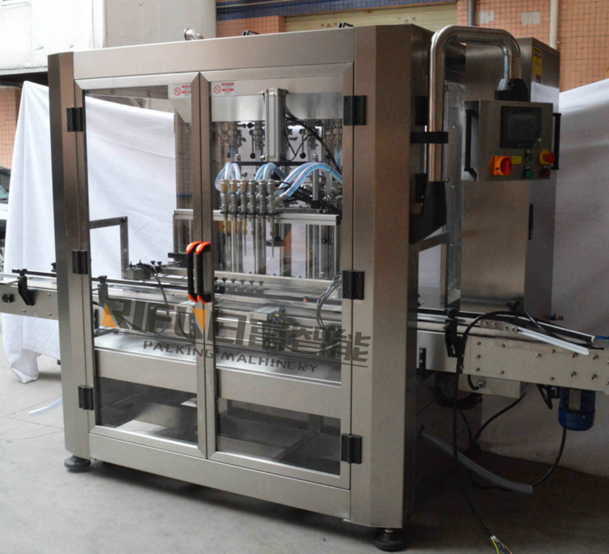 Automatic liquid piston filling machine