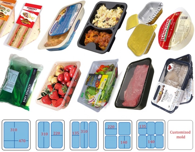 Automatic modified atmosphere vacuum packing machine