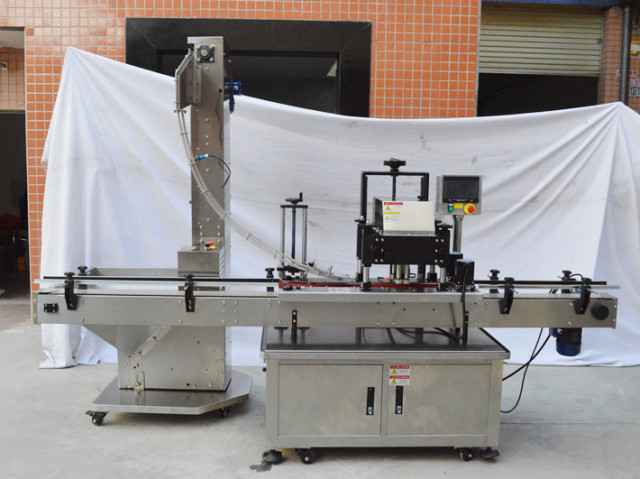 Automatic Four-Wheel Twist Capping Machine for Plastic & Glass Bottles