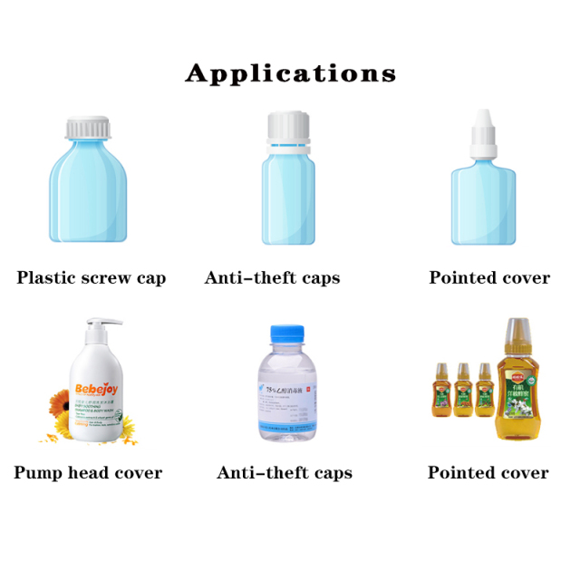 Automatic Four-Wheel Twist Capping Machine for Plastic & Glass Bottles