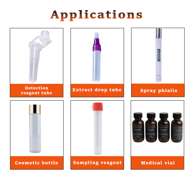 Automatic covid-19 testing tube reagent filling capping labeling line