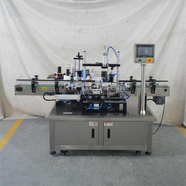 Square Bottle 4 Sides Label Applicator - Automatic Labeling Equipment for Cosmetics & Pharma