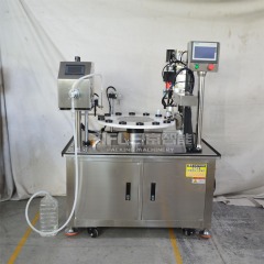 Full automatic small bottle filling capping 2 in 1 machine for potion essential oil eye drop reagent