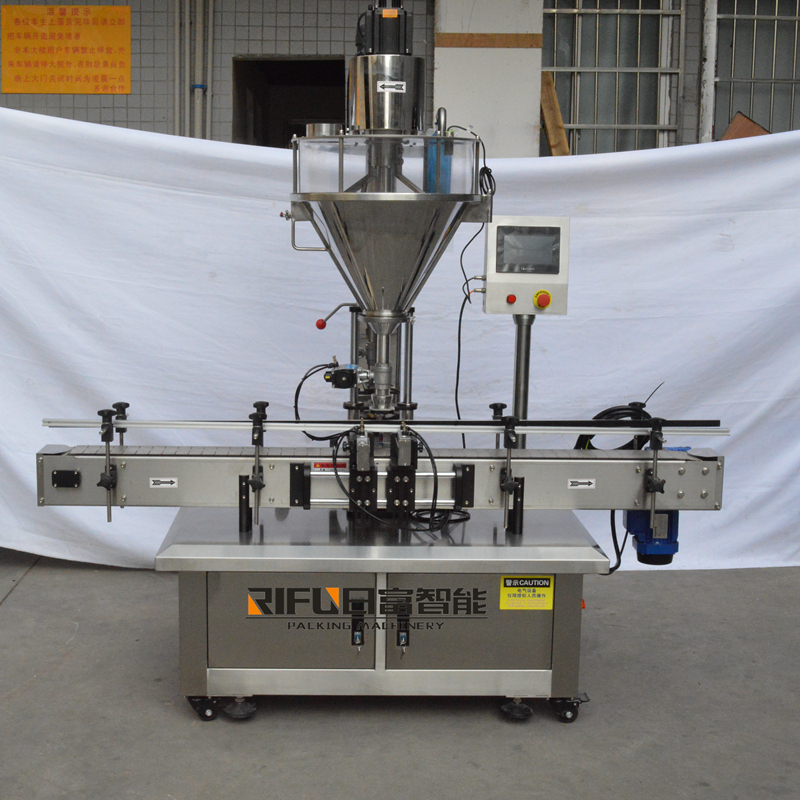 Micro Dosing Auger Whey Protein Fine Powder Coffee Sugar Powdered Bottle Filling Machine