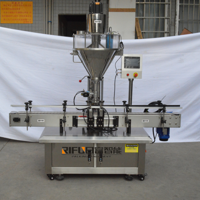 Micro Dosing Auger Whey Protein Fine Powder Coffee Sugar Powdered Bottle Filling Machine
