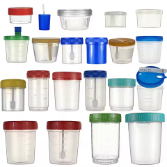 Urine Collection Sample Cup Sterile Specimen Bottle Container Sorting Feeding Capping Packaging Line