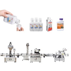 Automatic Mouthwash Liquid Filling Capping Labeling Production Line Bottle Packaging Line