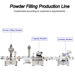 Automatic Bleaching Powder Filling Capping Labeling Production Line