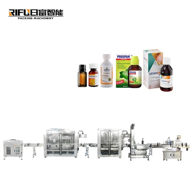 Beverage Juice Milk Plastic Bottles Syrup Oral Liquid Filling Capping Machines