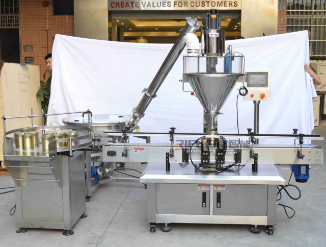 Bottle jar can coffee milk protein spices powder filling machine