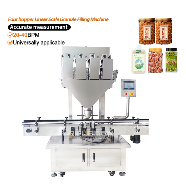 Automatic himalayan crystal salt beans dry flower sesame granule weighing filling machine