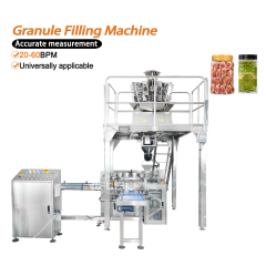 Automatic Particle Bottle Filling Machine for Dried Meat Floss Nuts Sault