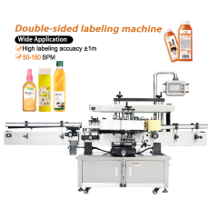 Automatic Poly Bag Paging Stand Up Pouch Labeling Machine