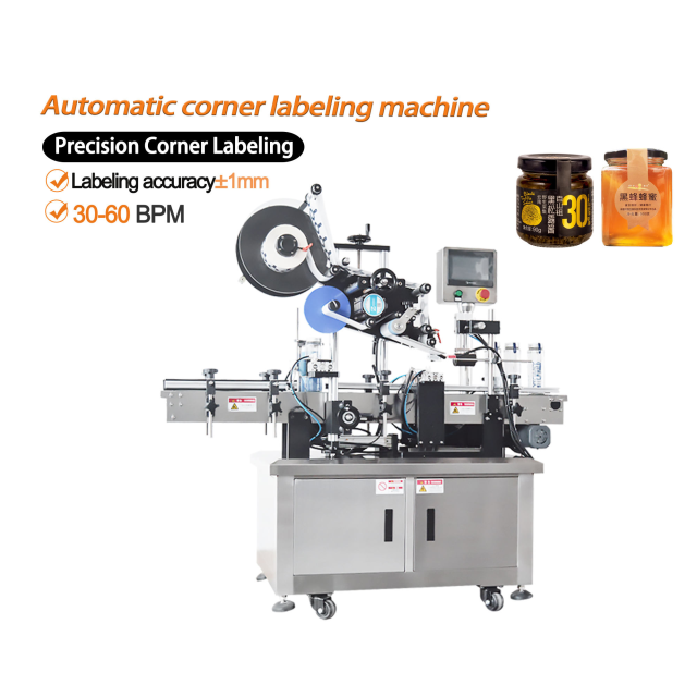 Automatic anti-fake label sticker corner labeling machine