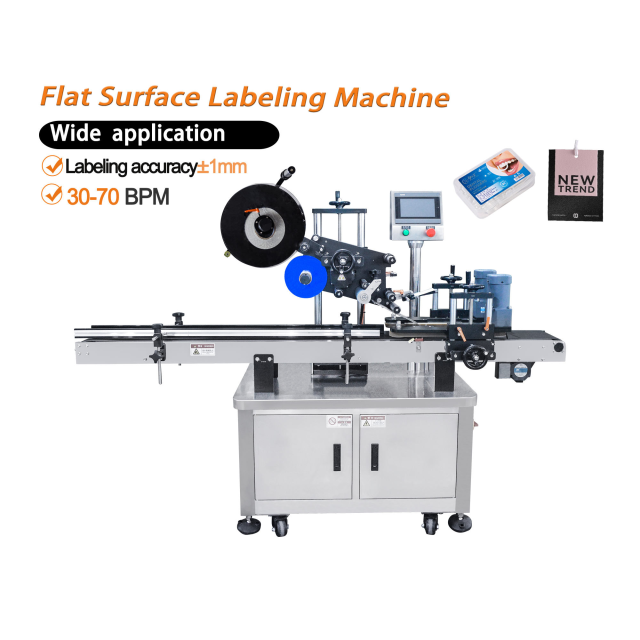 Automatic Top Surface Labeling Machine for Box Pouch Card