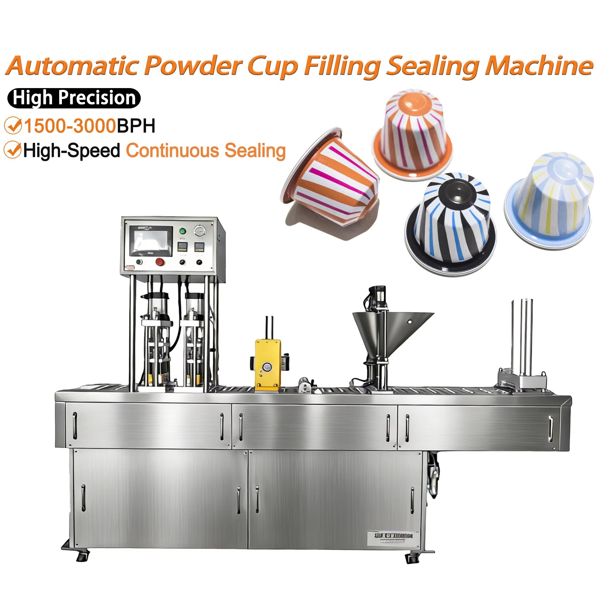 Automatic Coffee Capsule Filling and Sealing Machine | High-Speed ...