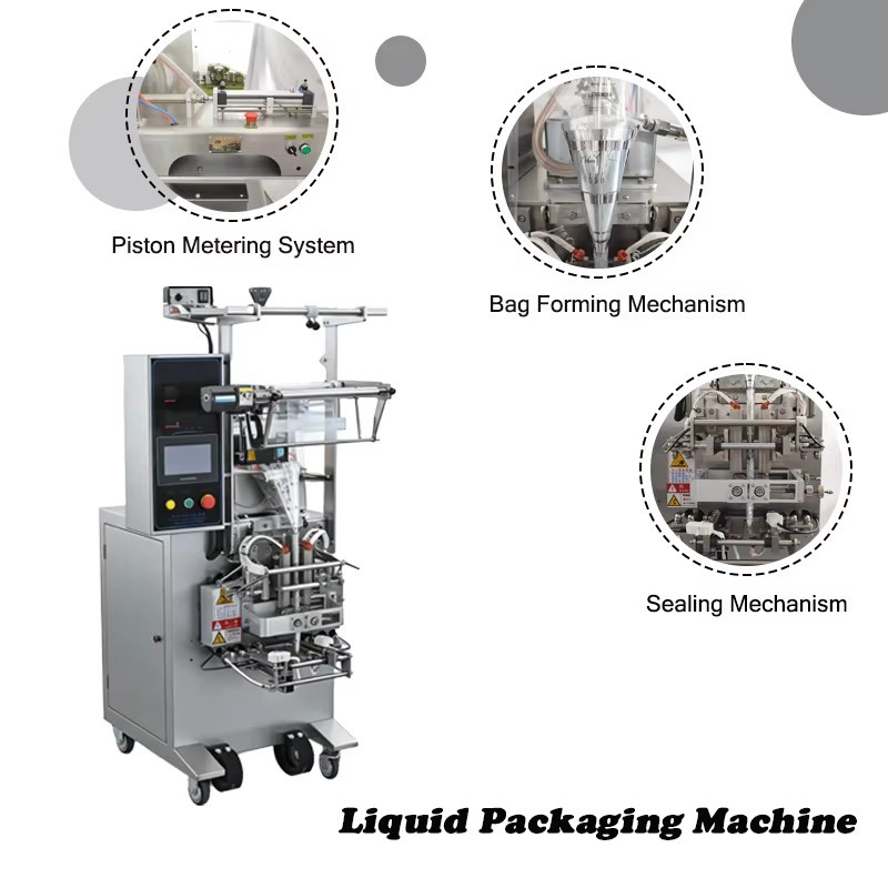 Automatic Sachet Liquid Packing Machine for Ketchup, Honey,Juice, Milk & Oil