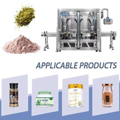 Industrial Automatic Three-Head Auger Filling Machine for Powders & Granules
