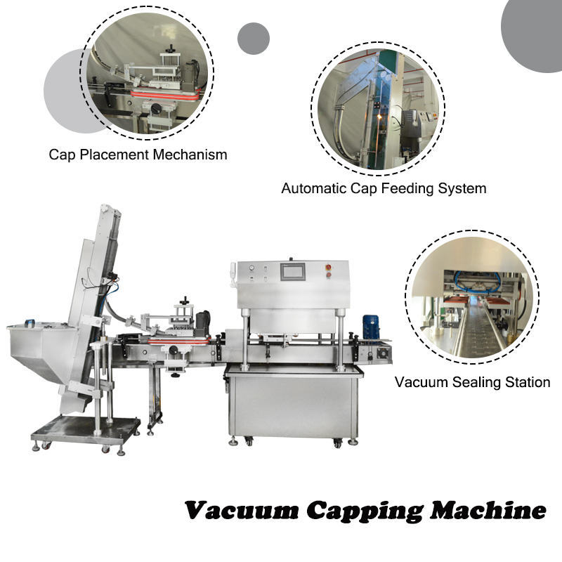 Automatic Vacuum Capping Machine | High Efficiency Sealing for Food & Pharma Industry