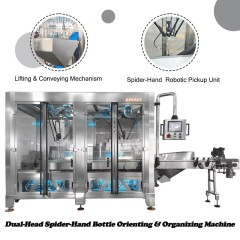 Automatic 2-Axis Delta Robot Case Packer for Beverage & Cosmetic Lines
