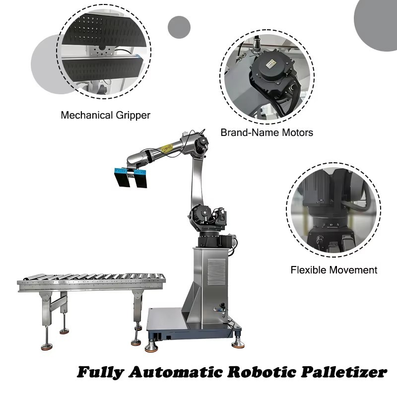 Automatic 6-Axis Palletizing Robot - Industrial Stacking Solution