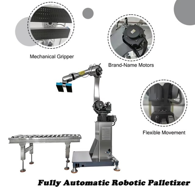 Automatic 6-Axis Palletizing Robot - Industrial Stacking Solution