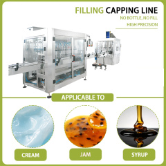 High Precision 16-Head Piston Filling & Capping Machine | Ketchup, Jam, Sauce Filling Line