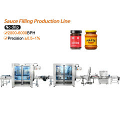 High Precision 16-Head Piston Filling & Capping Machine | Ketchup, Jam, Sauce Filling Line