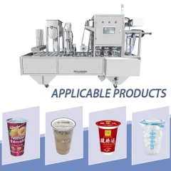 RIFU Automatic Roll-Film Plastic Cup Filling & Sealing Machine