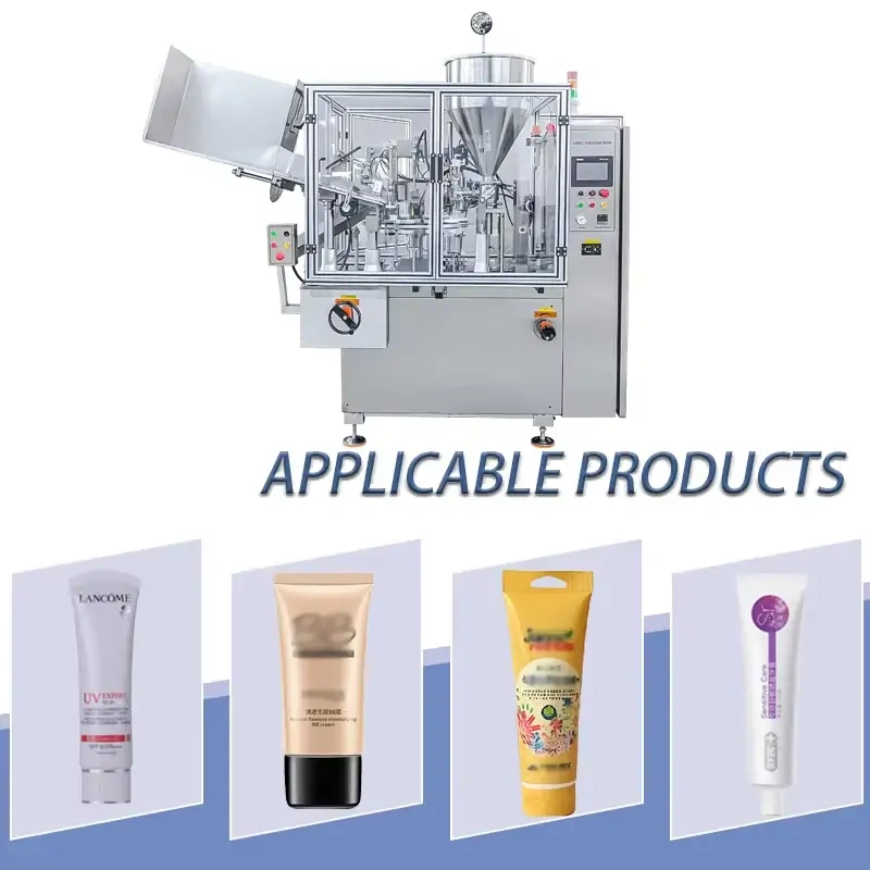 High-Speed Automatic Tube Filler Sealer with Steel Stamping