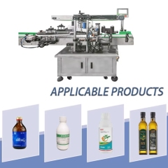 Automatic Round & Square Bottle Labeling Machine with Top-Press Mechanism