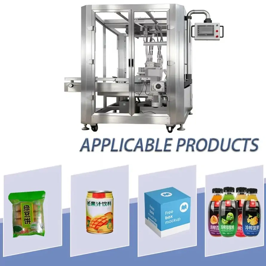 Automatic 2-Axis Delta Robot Case Packer | High-Speed, Flexible Robotic Carton Packing Solution