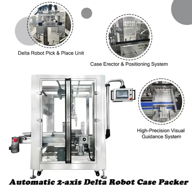 Automatic 2-Axis Delta Robot Case Packer | High-Speed, Flexible Robotic Carton Packing Solution