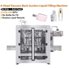 Automatic Vacuum Back Suction Liquid Filling Machine