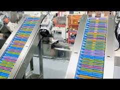 Automatic Pillow Bag Packing Machine with Full Inclined Feeding Conveyor Line