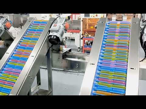 Automatic Pillow Bag Packing Machine with Full Inclined Feeding Conveyor Line