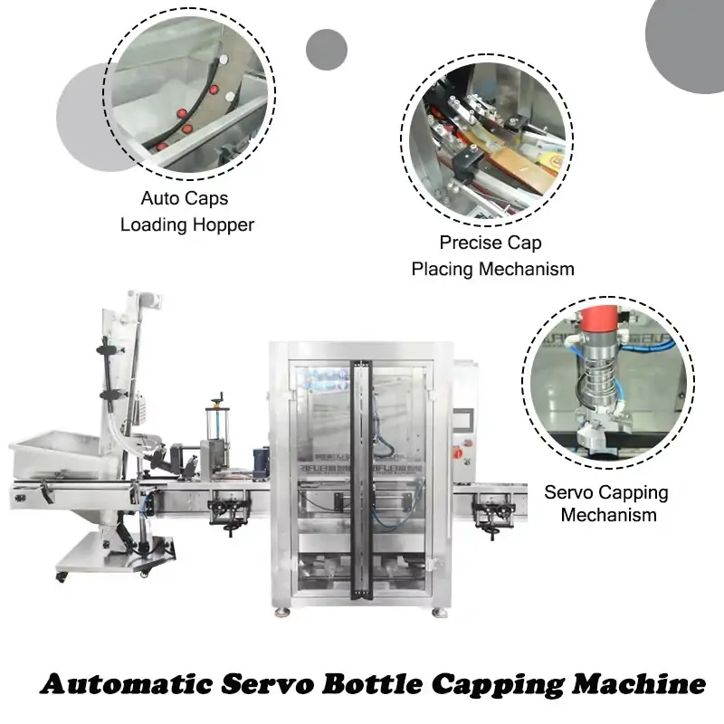 Automatic Servo Bottle & Jar Capping Machine | High Precision Servo Torque Screw Capper