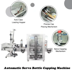 Automatic Servo Bottle & Jar Capping Machine | High Precision Servo Torque Screw Capper