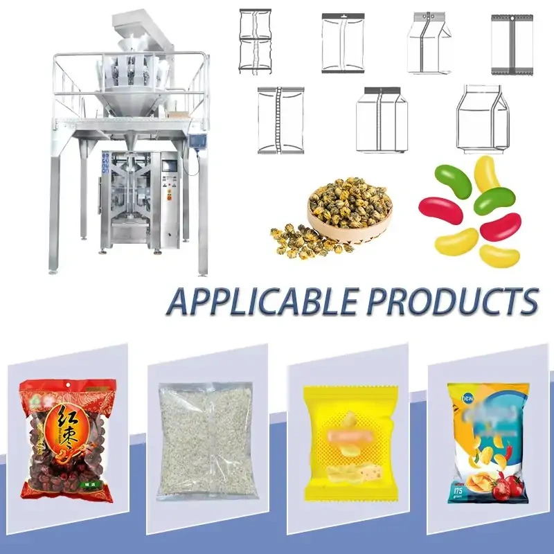 Automatic Multihead Weigher Granule Packaging Machine | High Precision Bag Packing Equipment