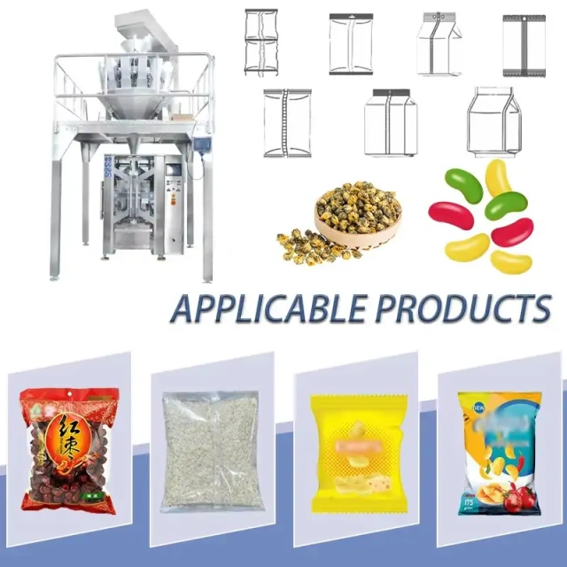 Automatic Multihead Weigher Granule Packaging Machine | High Precision Bag Packing Equipment