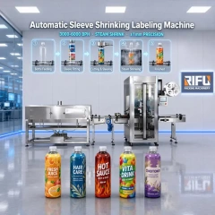Automatic Sleeve Labeling Machine With Steam Shrink Tunnel